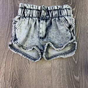 Jessica Simpson Kids Black and White Denim Shorts